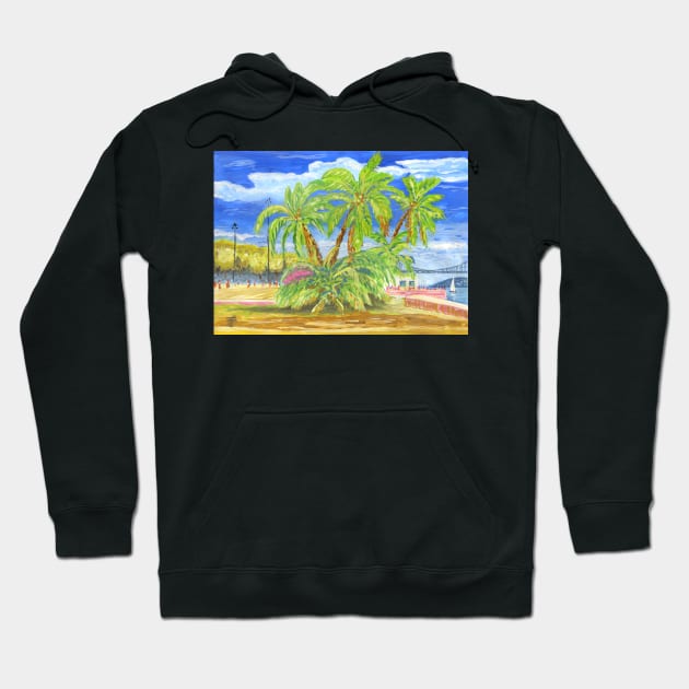 Torre de Belém. palmtrees Hoodie by terezadelpilar